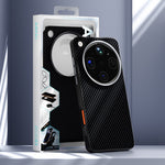 ABEEL For Oppo Find X9 Ultra 5G Magnetic Case Slim Carbon Fiber Texture TPU PC PU Phone Back Cover