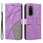 For Xiaomi Poco C85x 5G / Redmi A7 Pro 4G (171.56mm) Leather Phone Case Stand Wallet with Bi-colour Splicing Design
