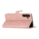 For Samsung Galaxy A04s 4G (164.7mm) Protective Phone Case Crazy Horse Texture PU Leather Cover Anti-Drop Wallet Stand Case with Strap