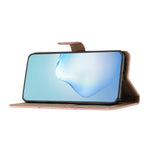 For Samsung Galaxy A04s 4G (164.7mm) Protective Phone Case Crazy Horse Texture PU Leather Cover Anti-Drop Wallet Stand Case with Strap