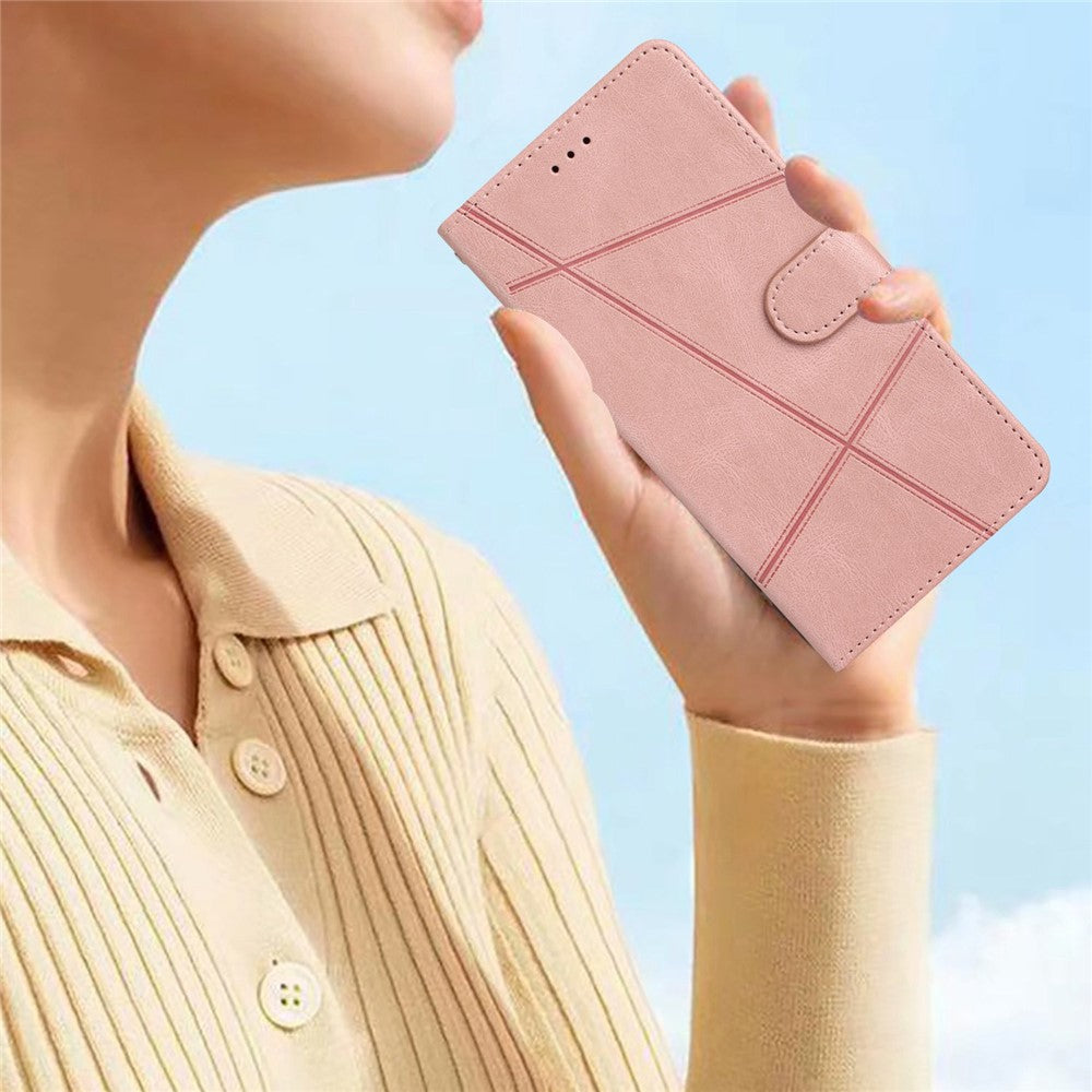 For Samsung Galaxy A04s 4G (164.7mm) Protective Phone Case Crazy Horse Texture PU Leather Cover Anti-Drop Wallet Stand Case with Strap