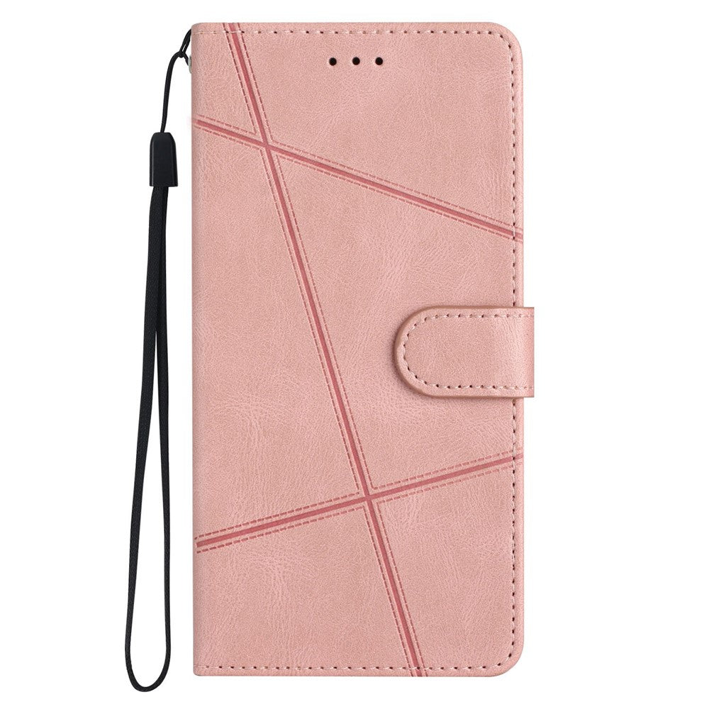 For Samsung Galaxy A04s 4G (164.7mm) Protective Phone Case Crazy Horse Texture PU Leather Cover Anti-Drop Wallet Stand Case with Strap