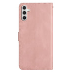 For Samsung Galaxy A04s 4G (164.7mm) Protective Phone Case Crazy Horse Texture PU Leather Cover Anti-Drop Wallet Stand Case with Strap