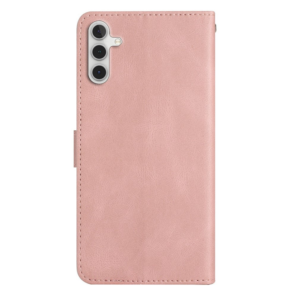 For Samsung Galaxy A04s 4G (164.7mm) Protective Phone Case Crazy Horse Texture PU Leather Cover Anti-Drop Wallet Stand Case with Strap