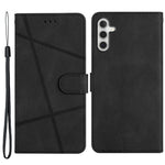 For Samsung Galaxy A04s 4G (164.7mm) Protective Phone Case Crazy Horse Texture PU Leather Cover Anti-Drop Wallet Stand Case with Strap