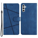 For Samsung Galaxy A04s 4G (164.7mm) Protective Phone Case Crazy Horse Texture PU Leather Cover Anti-Drop Wallet Stand Case with Strap