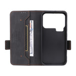 For Xiaomi 17 Pro Max Case Leather Wallet Flip Phone Cover with Hardware Decor