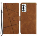 Pungtelefoncover til Samsung Galaxy F23 5G / M23 5G Stødsikkert PU-lædercover Crazy Horse-tekstur Standcover med rem