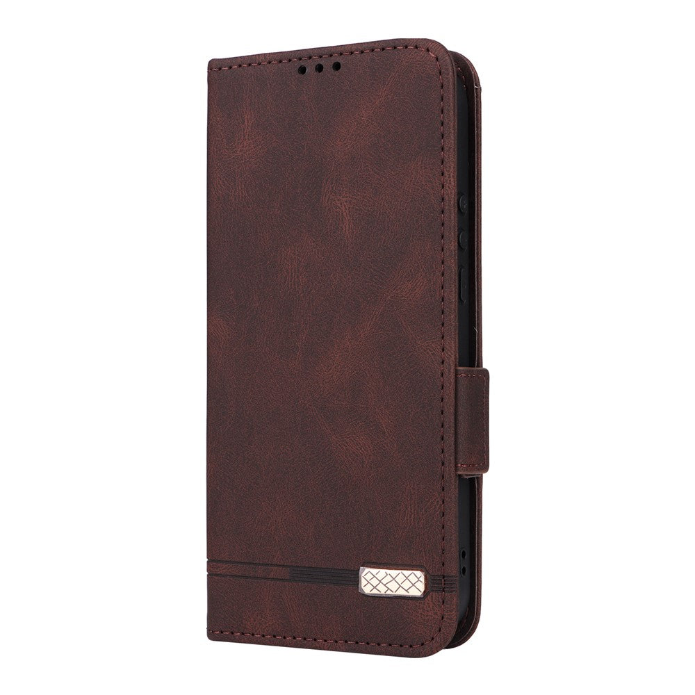 For Xiaomi 17 Ultra 5G Case Leather Wallet Flip Phone Cover with Hardware Decor