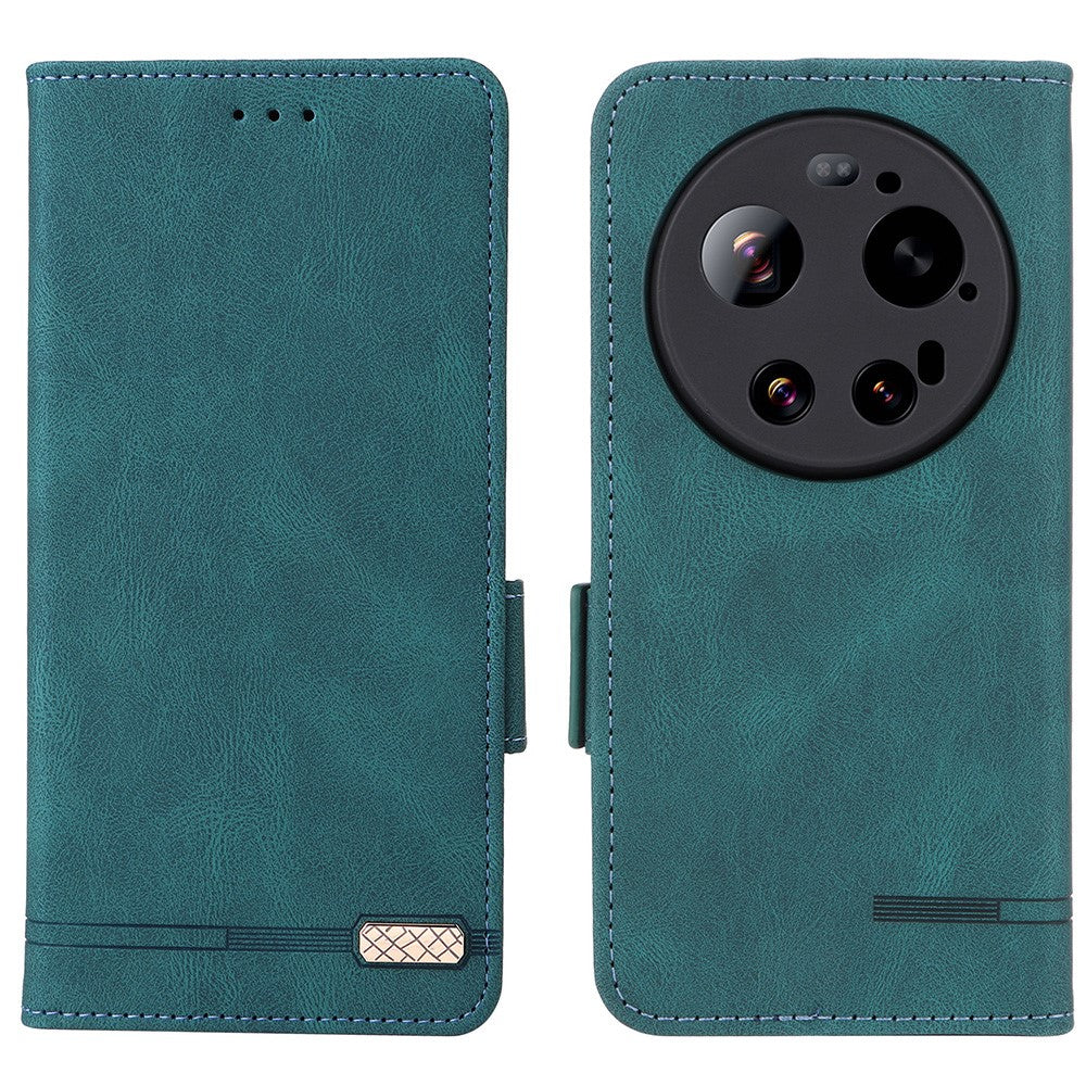 For Xiaomi 17 Ultra 5G Case Leather Wallet Flip Phone Cover with Hardware Decor