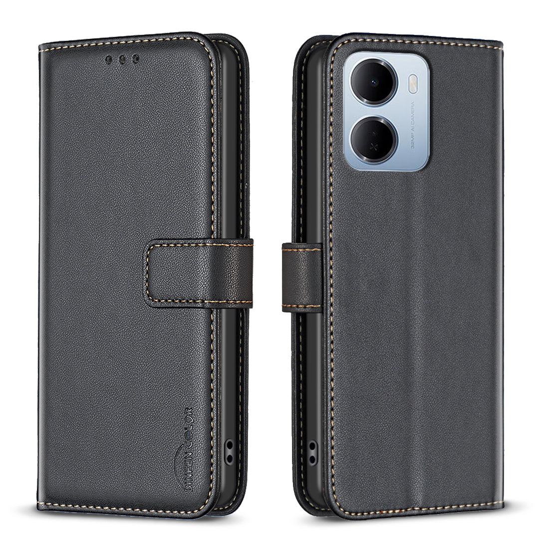 BINFEN COLOR för Xiaomi Redmi 15a 5G BF17 mobilskal Plånboksfodral Flip Läderfodral