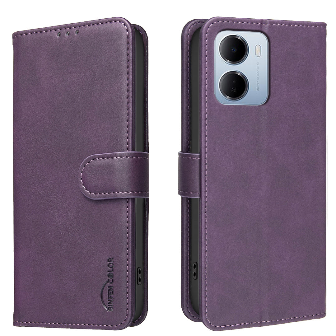 BINFEN COLOR for Xiaomi Redmi 15a 5G  BF37 Case RFID Blocking Wallet Stand Leather Phone Cover