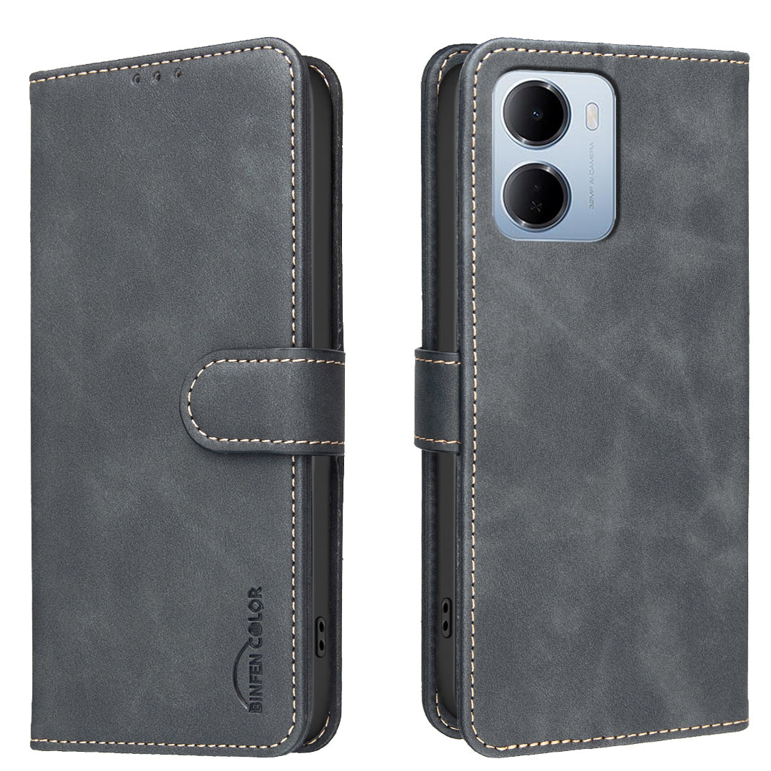 BINFEN COLOR for Xiaomi Redmi 15a 5G  BF37 Case RFID Blocking Wallet Stand Leather Phone Cover