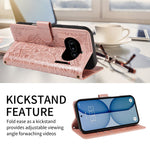 For Nothing Phone (4a) Wallet Case Embossed Mandala Pattern PU Leather + TPU Cover with Wrist Strap