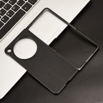 For Oppo Find N6 5G Fold Case Carbon Fiber Texture Shockproof PU + PC Phone Cover