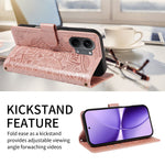 For Xiaomi Poco X8 Pro Max 5G / Xiaomi Redmi Turbo 5 Max 5G Wallet Case Embossed Mandala Pattern PU Leather + TPU Cover with Wrist Strap