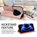 For Xiaomi 17 Ultra 5G Wallet Case Embossed Mandala Pattern PU Leather + TPU Cover with Wrist Strap