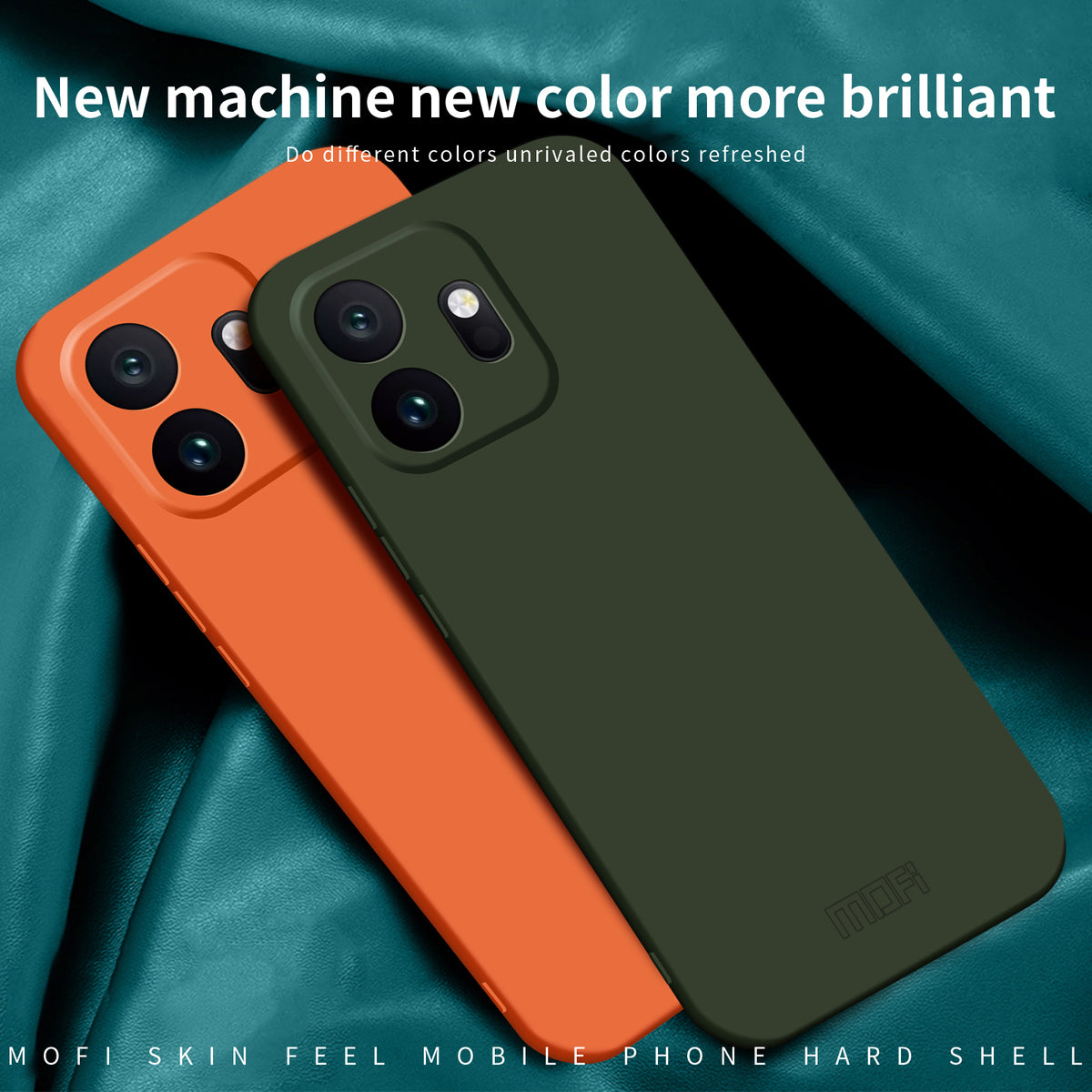 Mofi för OnePlus 15T 5G MOFI JK Qin-serien mobilskal Skin-Touch Matt Anti-fingeravtrycksskydd Baksida