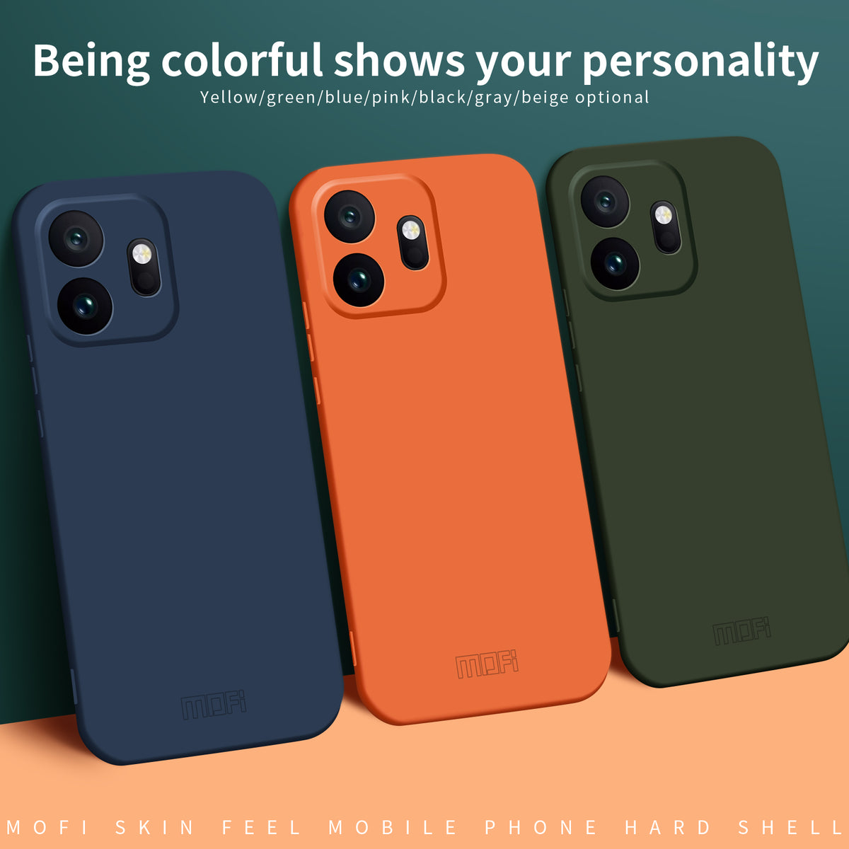Mofi för OnePlus 15T 5G MOFI JK Qin-serien mobilskal Skin-Touch Matt Anti-fingeravtrycksskydd Baksida