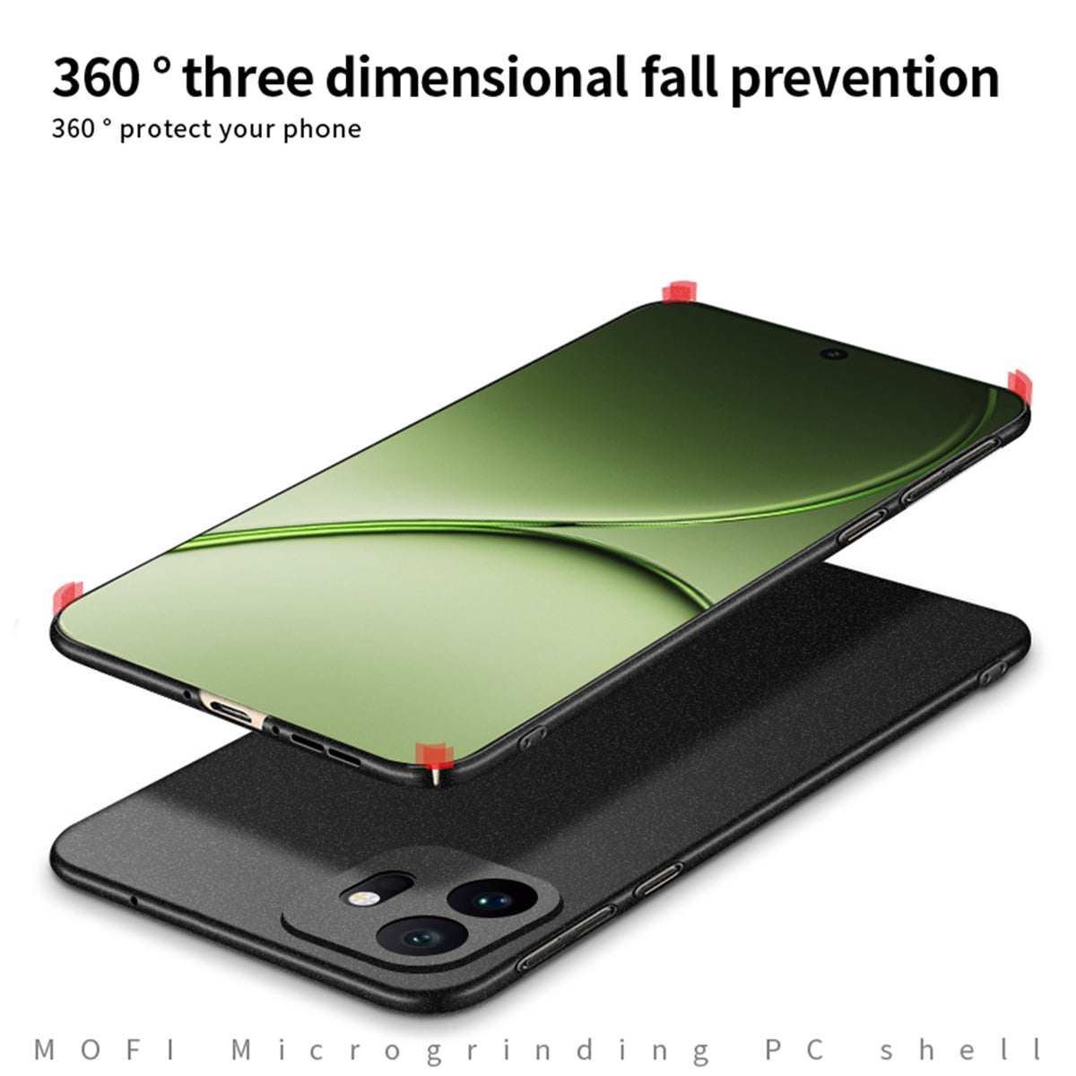 Mofi för OnePlus 15T 5G MOFI Shield Matte Series PC-skal Slim Fit mobilskydd