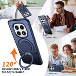 For Xiaomi Redmi Note 15 Pro 5G (Global) Magnetic Case Rotating Kickstand TPU + PC Phone Cover