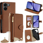 For Xiaomi Redmi Turbo 5 5G Leather Case Wallet Stand Cover Irregular Tail Style with Chain Strap