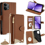 For Xiaomi Redmi Turbo 5 Max 5G Leather Case Wallet Stand Cover Irregular Tail Style with Chain Strap