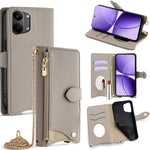 For Xiaomi Redmi Turbo 5 Max 5G Leather Case Wallet Stand Cover Irregular Tail Style with Chain Strap