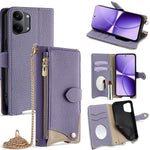 For Xiaomi Redmi Turbo 5 Max 5G Leather Case Wallet Stand Cover Irregular Tail Style with Chain Strap