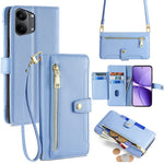 For Xiaomi Redmi Turbo 5 Max 5G Leather Case Zipper Pocket Wallet Phone Cover with 2 Straps