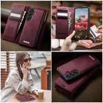 CaseMe for Samsung Galaxy A57 5G Magnetic Case CASEME C49 RFID Blocking Detachable Wallet Leather Phone Cover