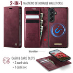CaseMe for Samsung Galaxy A57 5G Magnetic Case CASEME C49 RFID Blocking Detachable Wallet Leather Phone Cover