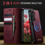 CaseMe for Samsung Galaxy A57 5G Magnetic Case CASEME C49 RFID Blocking Detachable Wallet Leather Phone Cover