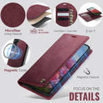 CaseMe for Samsung Galaxy A57 5G Magnetic Case CASEME C49 RFID Blocking Detachable Wallet Leather Phone Cover