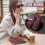 CaseMe for Samsung Galaxy A57 5G Magnetic Case CASEME C49 RFID Blocking Detachable Wallet Leather Phone Cover