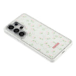 Til Samsung Galaxy S26 Ultra Cover Rhinsten Kant Blomst TPU + PC IMD Telefoncover
