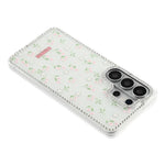 Til Samsung Galaxy S26 Ultra Cover Rhinsten Kant Blomst TPU + PC IMD Telefoncover