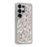 Til Samsung Galaxy S26 Ultra Cover Rhinsten Kant Blomst TPU + PC IMD Telefoncover