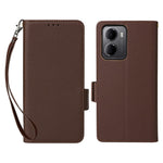 For Xiaomi Redmi 15a 5G  /  R70 5G  /  R70m 5G Case Litchi Texture Wallet Leather Phone Cover with Wrist Strap