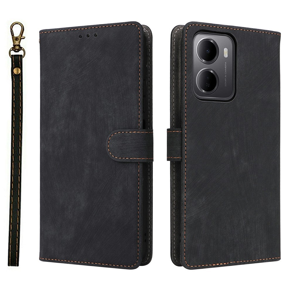 For Xiaomi Redmi 15a 5G  /  R70 5G  /  R70m 5G Case Wallet RFID Blocking PU Leather Phone Cover Stand with Strap