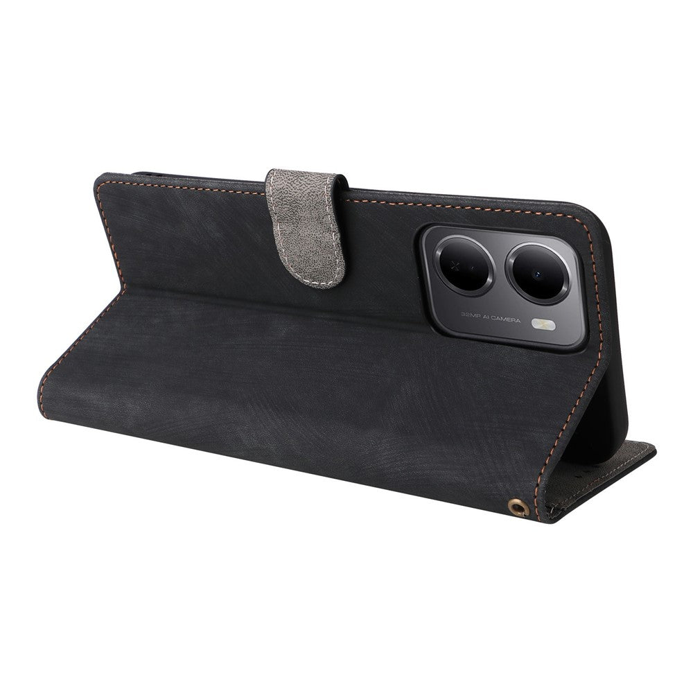 For Xiaomi Redmi 15a 5G  /  R70 5G  /  R70m 5G Case Wallet RFID Blocking PU Leather Phone Cover Stand with Strap