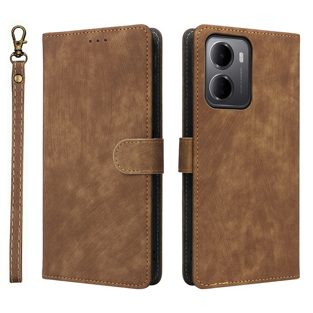For Xiaomi Redmi 15a 5G  /  R70 5G  /  R70m 5G Case Wallet RFID Blocking PU Leather Phone Cover Stand with Strap