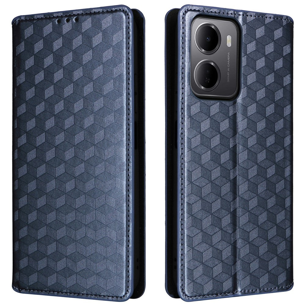 For Xiaomi Redmi 15a 5G  /  R70 5G  /  R70m 5G Case Wallet Rhombus Imprinted PU Leather Phone Cover