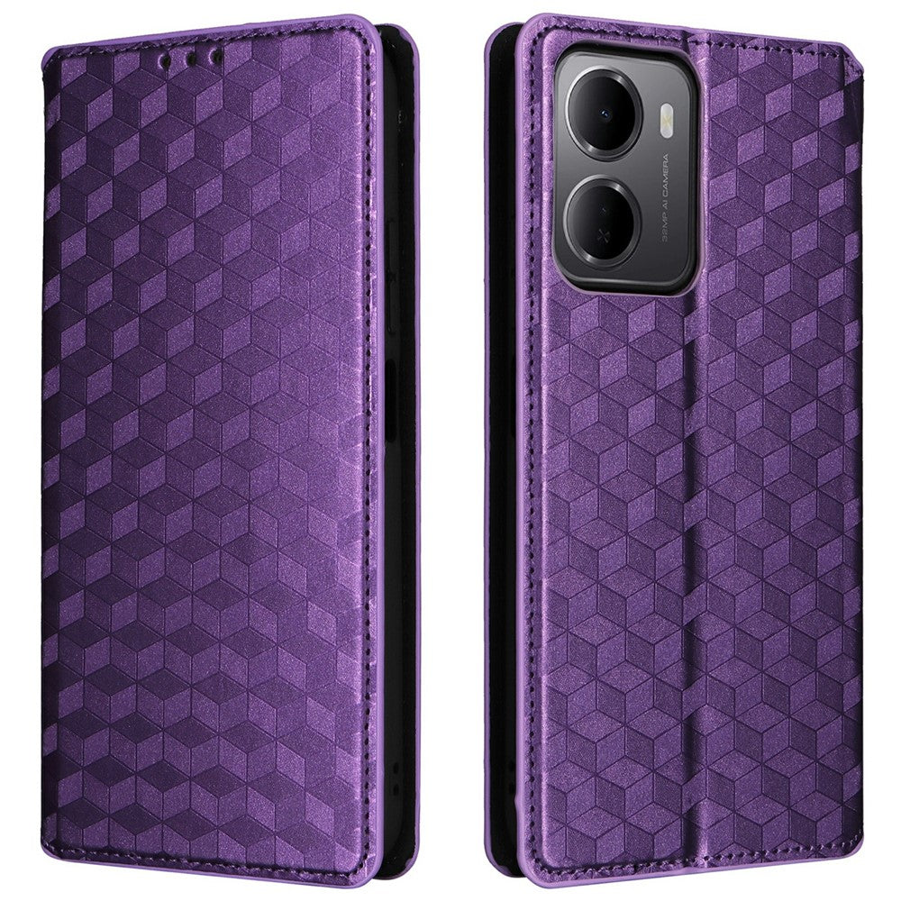 For Xiaomi Redmi 15a 5G  /  R70 5G  /  R70m 5G Case Wallet Rhombus Imprinted PU Leather Phone Cover