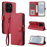 AZNS A2 Leather Case for Honor 400 Smart 5G  /  400 Smart 4G  /  X7d 4G  /  Play10T 5G  /  Play 80 Pro 5G RFID Blocking Wallet Stand Phone Cover with Wrist Strap