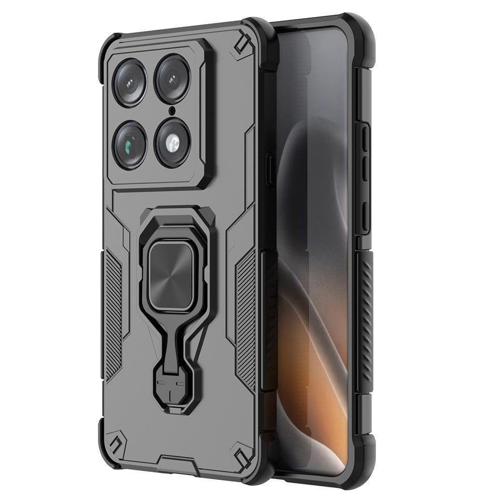 For Motorola Signature 5G Case Rotatable Ring Kickstand PC + TPU Shockproof Phone Cover
