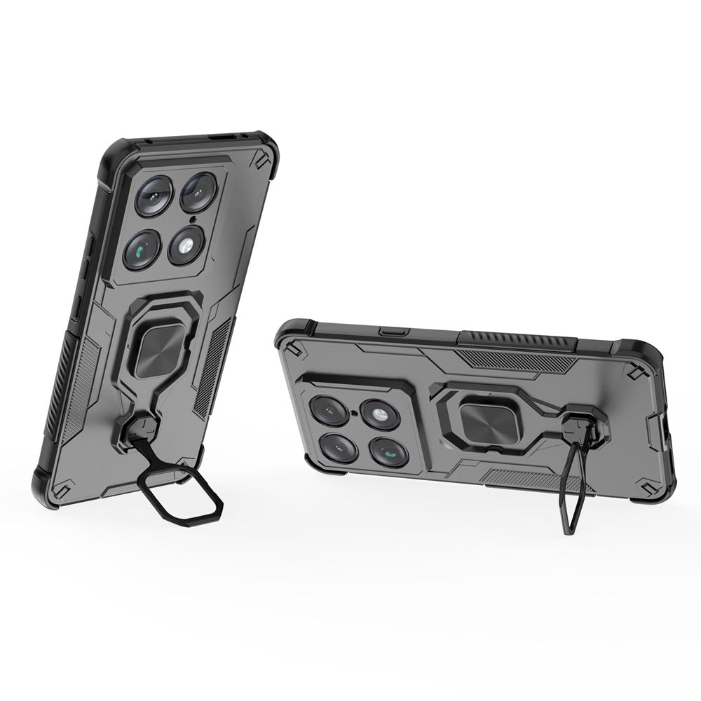 For Motorola Signature 5G Case Rotatable Ring Kickstand PC + TPU Shockproof Phone Cover