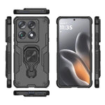 For Motorola Signature 5G Case Rotatable Ring Kickstand PC + TPU Shockproof Phone Cover