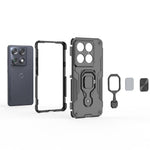 For Motorola Signature 5G Case Rotatable Ring Kickstand PC + TPU Shockproof Phone Cover