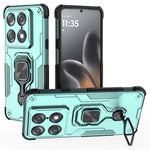 For Motorola Signature 5G Case Rotatable Ring Kickstand PC + TPU Shockproof Phone Cover
